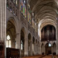 Basilique de Saint-Denis - Interior, nave looking southwest