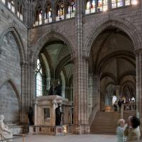 Basilique de Saint-Denis - Interior, north transept looking northeast into north chevet aisle