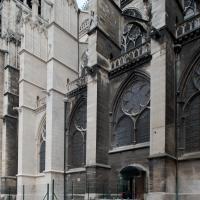 Basilique de Saint-Denis - Exterior, nave, south elevation looking northwest