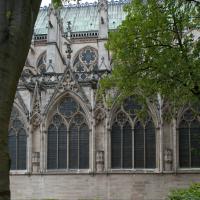 Basilique de Saint-Denis - Exterior, north nave elevation