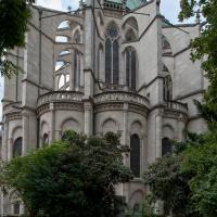 Basilique de Saint-Denis - Exterior, northeast chevet elevation