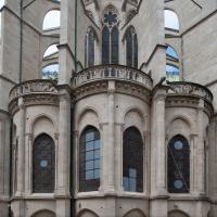 Basilique de Saint-Denis - Exterior, east chevet elevation, radiating chapels