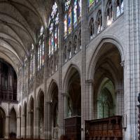 Basilique de Saint-Denis - Interior, nave looking northwest