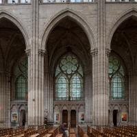 Basilique de Saint-Denis - Interior, nave, north arcade elevation