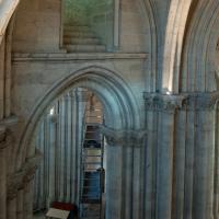 Basilique de Saint-Denis - Interior, upper narthex looking northeast into lower narthex