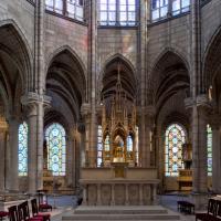 Basilique de Saint-Denis - Interior, chevet, hemicycle looking east