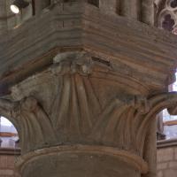 Basilique de Saint-Denis - Interior, chevet, north arcade, pier capital