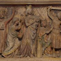 Basilique de Saint-Denis - Interior, chevet, axial chapel, ex situ sculpture, detail