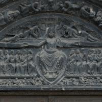 Basilique de Saint-Denis - Exterior, western frontispiece, central portal, tympanum