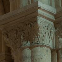 Basilique de Saint-Denis - Interior, western frontispiece, central vessel, north arcade, pier capital