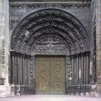 Basilique de Saint-Denis - Exterior, western frontispiece, center portal