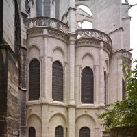 Basilique de Saint-Denis - Exterior, south chevet elevation looking north
