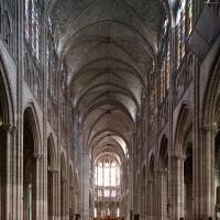 Basilique de Saint-Denis - Interior, nave looking east