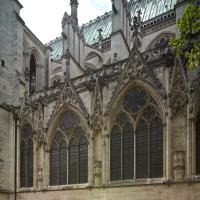 Basilique de Saint-Denis - Exterior, north nave elevation looking southeast