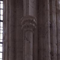 Église Saint-Thibault - Interior, chevet, hemicycle, clerestory, vaulting shaft capital