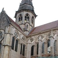 Église Notre-Dame de Semur-en-Auxois - Exterior, chevet, south transept, and crossing tower