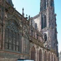 Cathédrale Notre-Dame de Strasbourg - Exterior, north nave elevation looking southwest