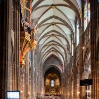 Cathédrale Notre-Dame de Strasbourg - Interior, nave looking east