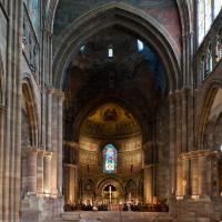Cathédrale Notre-Dame de Strasbourg - Interior, crossing looking east into chevet