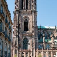 Cathédrale Notre-Dame de Strasbourg - Exterior, south western frontispiece and nave elevation