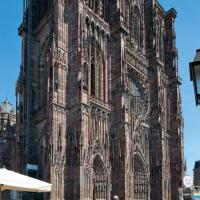 Cathédrale Notre-Dame de Strasbourg - Exterior, western frontispiece looking southeast