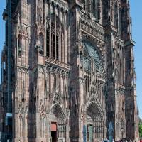Cathédrale Notre-Dame de Strasbourg - Exterior, western frontispiece looking southeast