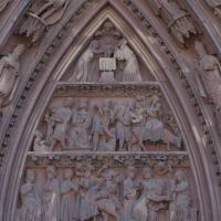 Cathédrale Notre-Dame de Strasbourg - Exterior, western frontispiece, north portal, tympanum