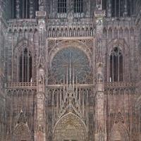 Cathédrale Notre-Dame de Strasbourg - Exterior, western frontispiece, elevation detail