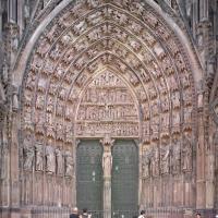 Cathédrale Notre-Dame de Strasbourg - Exterior, western frontispiece, center portal