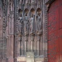 Cathédrale Notre-Dame de Strasbourg - Exterior, western frontispiece, north portal, north sculpture detail