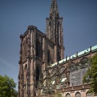 Cathédrale Notre-Dame de Strasbourg - Exterior, south nave elevation looking northwest