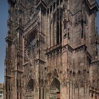 Cathédrale Notre-Dame de Strasbourg - Exterior, western frontispiece, looking northeast