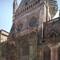 Cathédrale Notre-Dame de Strasbourg - Exterior, north transept elevation, looking southeast