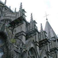 Cathédrale Notre-Dame de Tournai - Exterior, north chevet buttresses