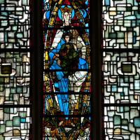 Église de la Trinité de Vendôme - Interior, chevet, axial chapel, window, detail