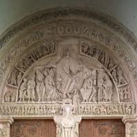 Église Sainte-Marie-Madeleine de Vézelay - Interior, narthex, center portal, detail, tympanum