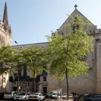 Cathédrale Saint-Maurice d'Angers - Exterior, general view of frontispiece, nave and transept from the south