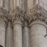 Cathédrale Saint-Maurice d'Angers - Interior, chevet, north clerestory, vaulting shaft capitals