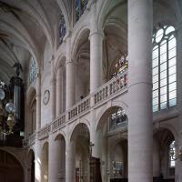 Église Saint-Etienne du Mont - Interior, crossing looking northwest, north nave elevation