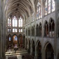 Église Saint-Severin - Interior, nave, organ loft looking southeast