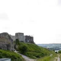 Château Gaillard - Exterior, middle and inner bailey from the the northeast