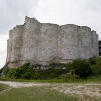 Château Gaillard - Exterior, inner bailey wall