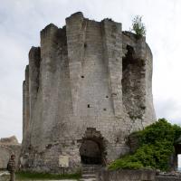Château Gaillard - Exterior, donjon, north wall