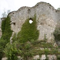 Château Gaillard - Exterior, northwest wall of inner bailey