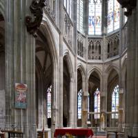 Église Saint-Maclou de Rouen - Interior, chevet elevation from crossing