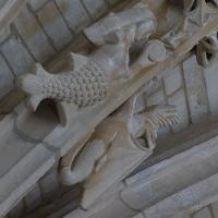Église Notre-Dame d'Alençon - Interior, nave, high vault, sculptural detail