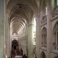 Collégiale Notre-Dame-Saint-Laurent d'Eu - Interior, nave and crossing from east chevet gallery level