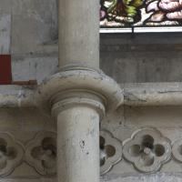 Collégiale Notre-Dame-Saint-Laurent d'Eu - Interior, nave, north aisle, west wall, gallery, shaft ring