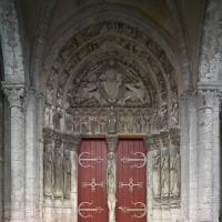 Église Saint-Loup de Saint-Loup-de-Naud - Exterior, western frontispiece portal