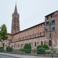 Basilique Saint-Sernin de Toulouse - Exterior, north nave elevation looking southeast